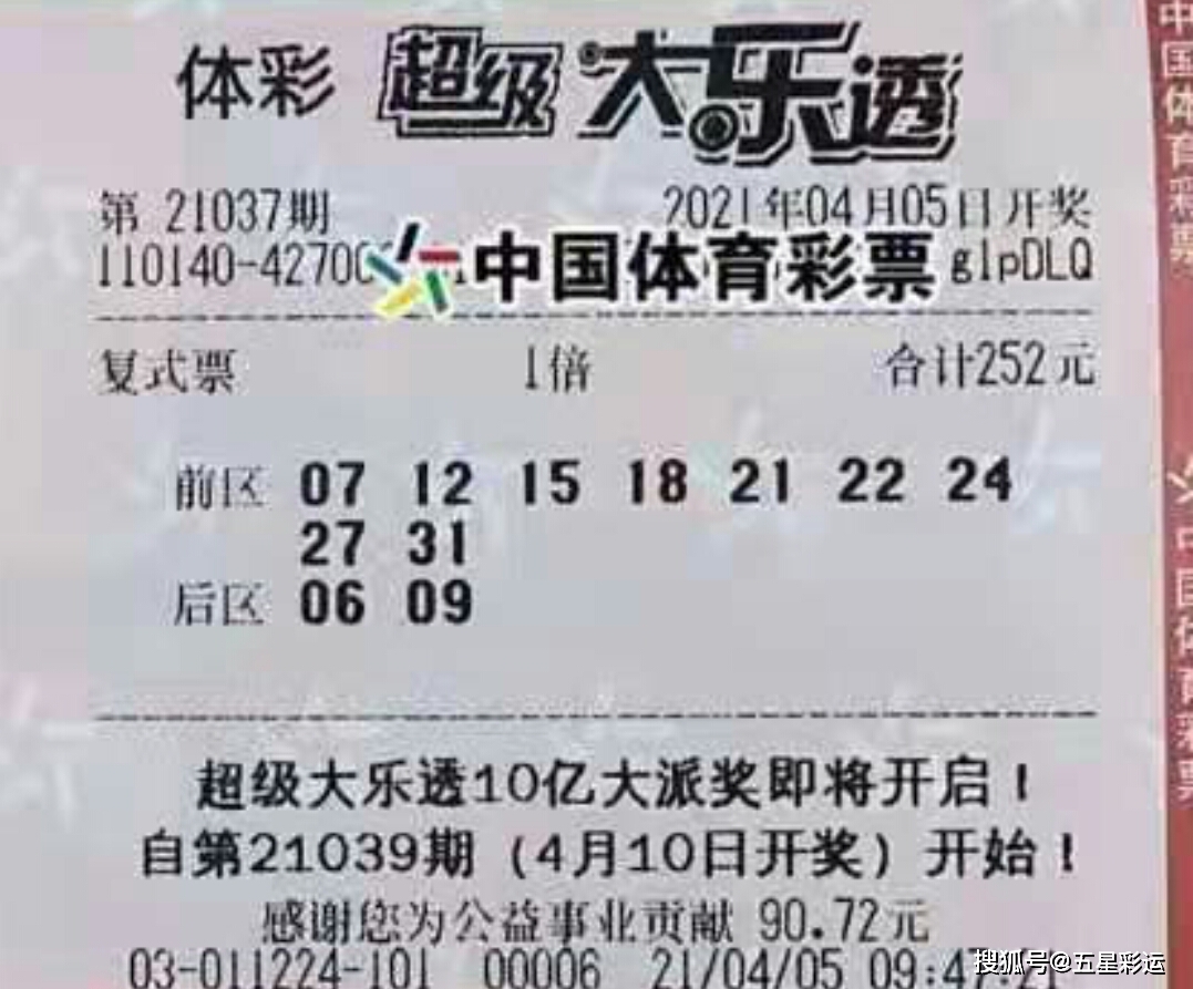 大乐透今天最新晒票复式票36期，彩票爱好者的期待与梦想